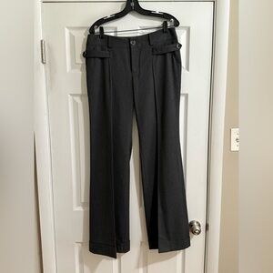 Anthropologie Cartonnier Gray Herringbone Wide Leg Pants - Size 10 - NWT